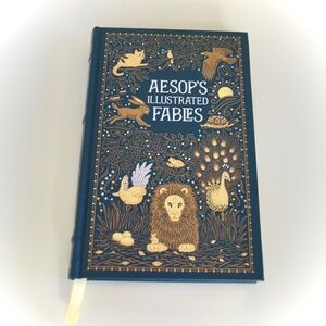 Aesop's Illustrated Fables Leather-Bound Hardcover Collectible Edition